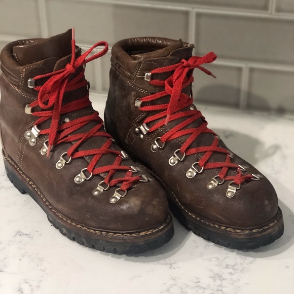 vintage looking hiking boots